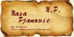Maša Pjanović vizit kartica